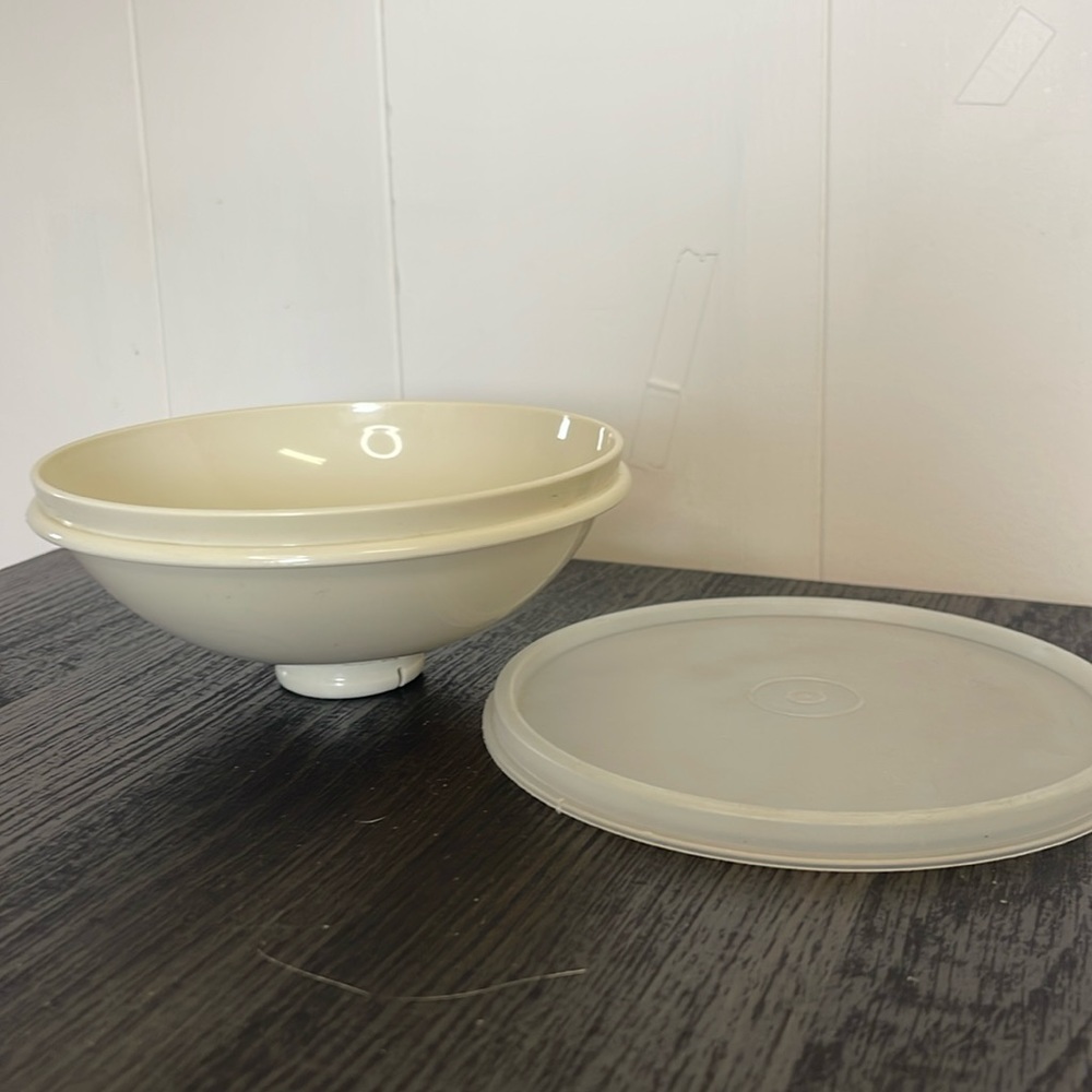 Vintage Tupperware Dip-N-Serve Dish #491 and Seal Lid #238